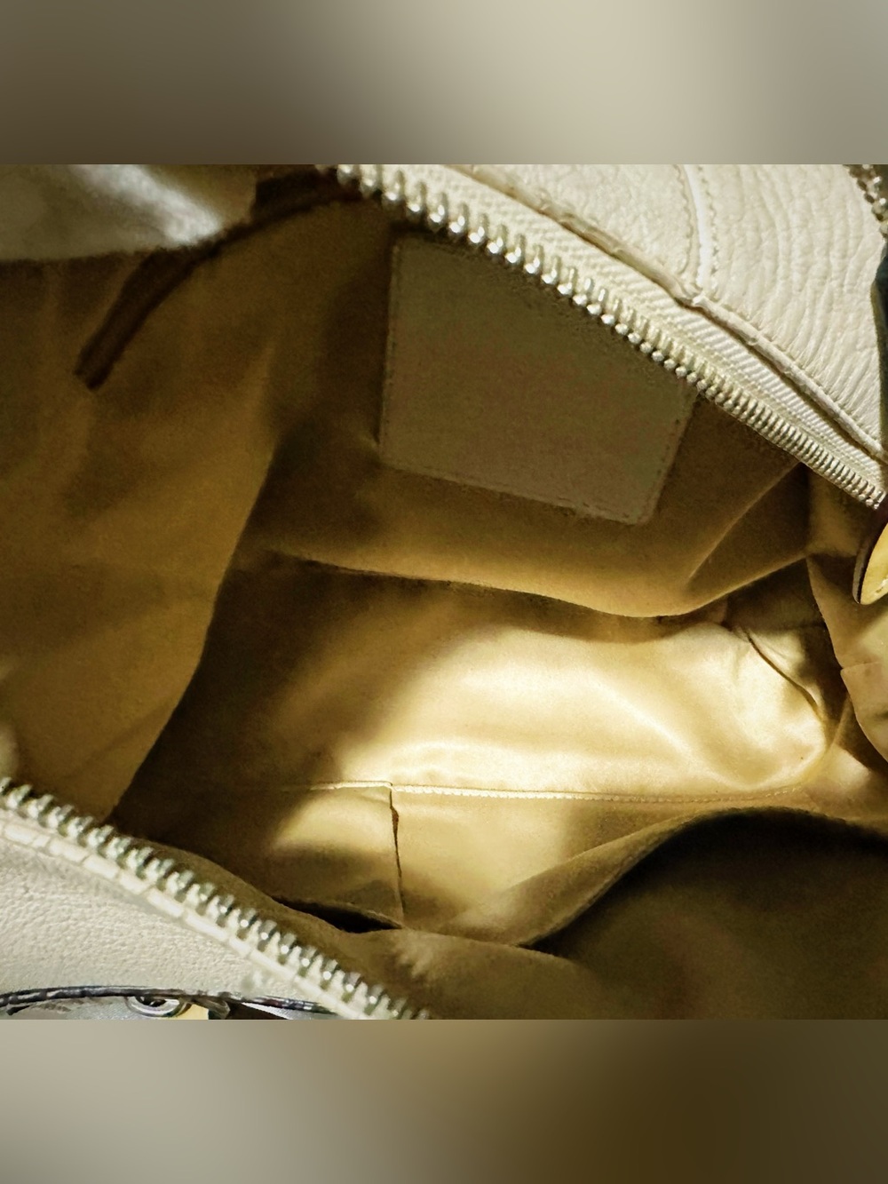 Vintage style Coach soho Shoulder Bag Cream soft Leather - Picture 14 of 17
